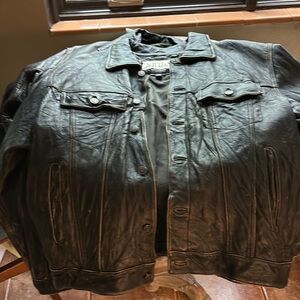 Men's Black Leather Jacket